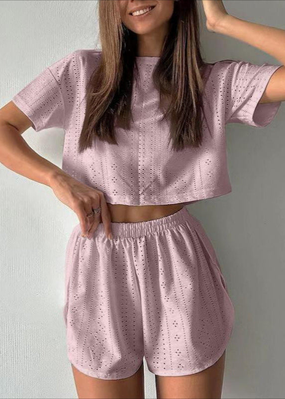 Eyelet Cotton Lounge Set