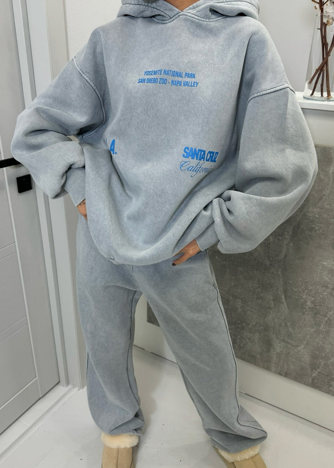 California Oversized Hoodie Set