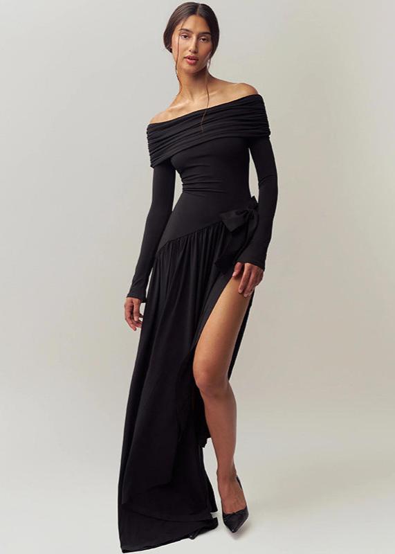 Robe Off-Shoulder Élégance Ruby