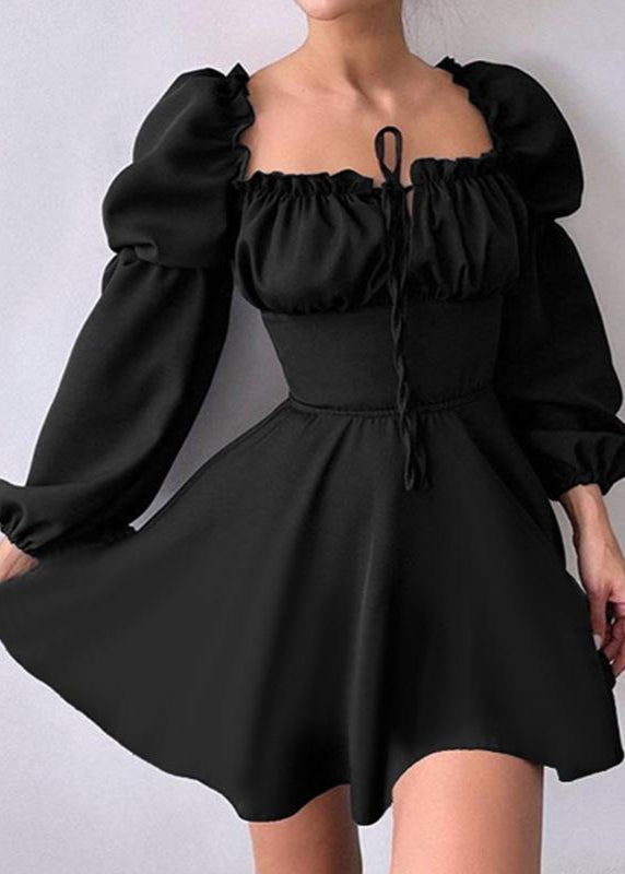 Puff Sleeve Corset Mini Dress