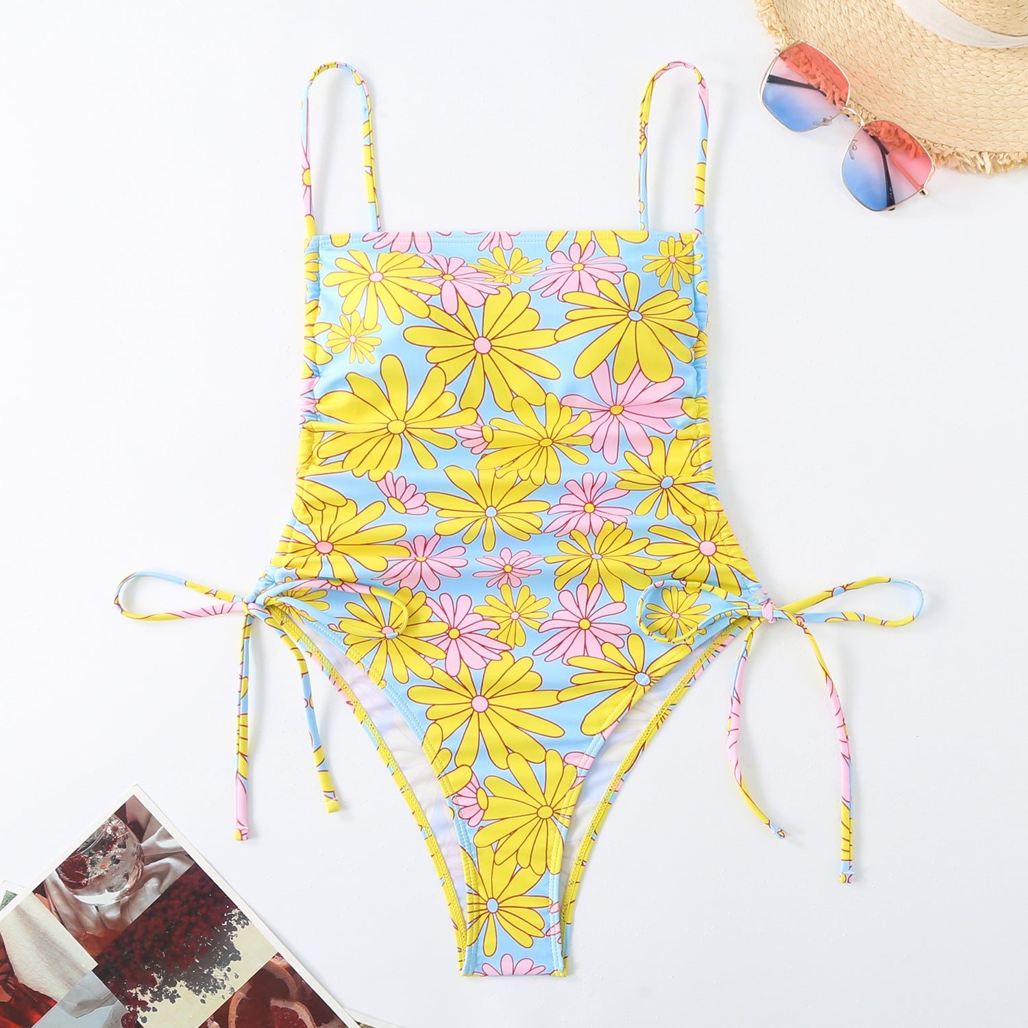 Amara Floral Pattern Swimsuit - VibeSoothe