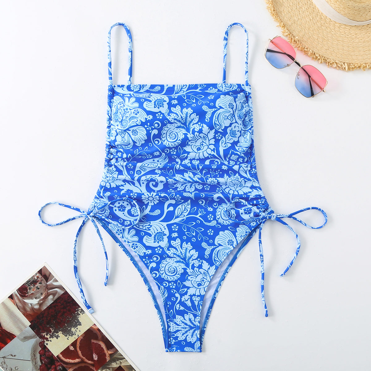 Amara Floral Pattern Swimsuit - VibeSoothe