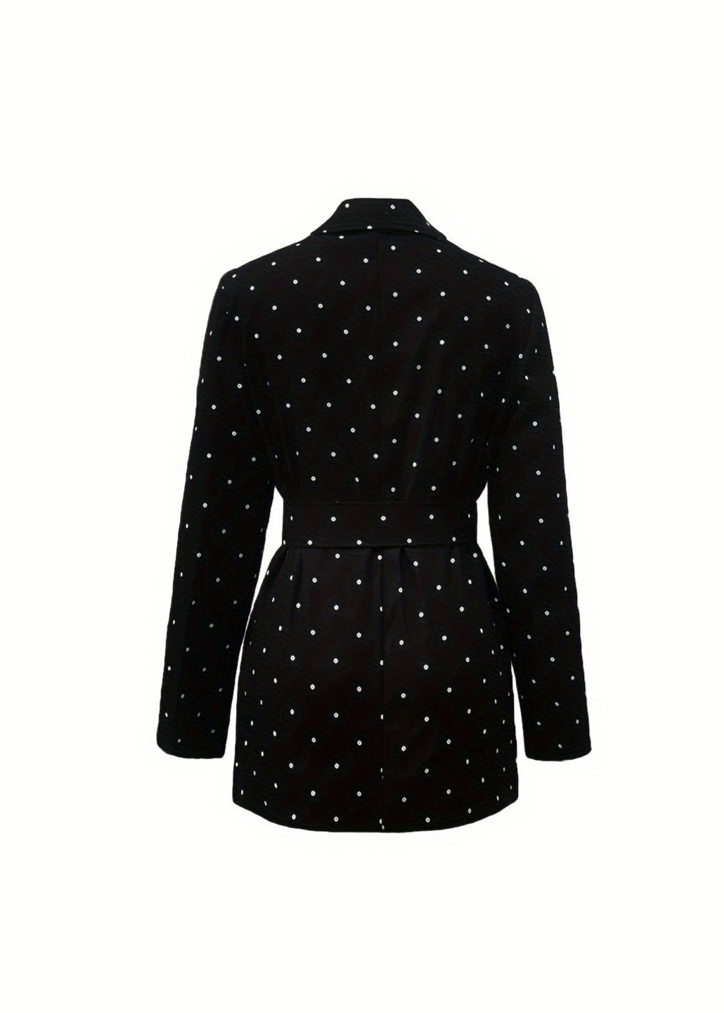 Gestippelde Geknoopte Blazer