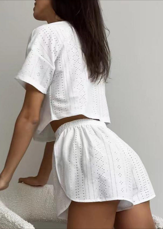 Eyelet Cotton Lounge Set