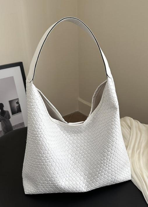 Sac à bandoulière hobo en texture tissée