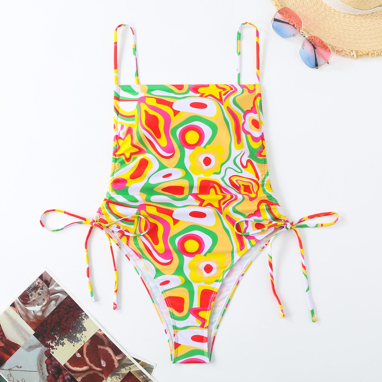 Amara Floral Pattern Swimsuit - VibeSoothe