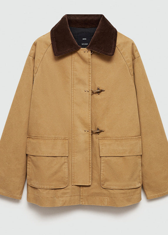 Harper Corduroy Collar Canvas Jacket