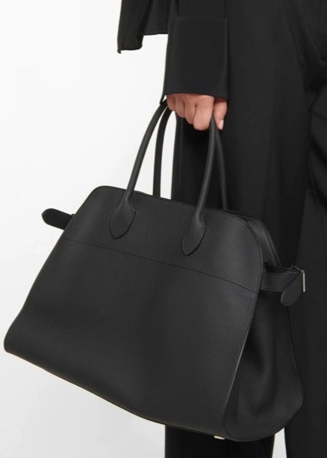 Suede Oversized Buckle Tote Bag