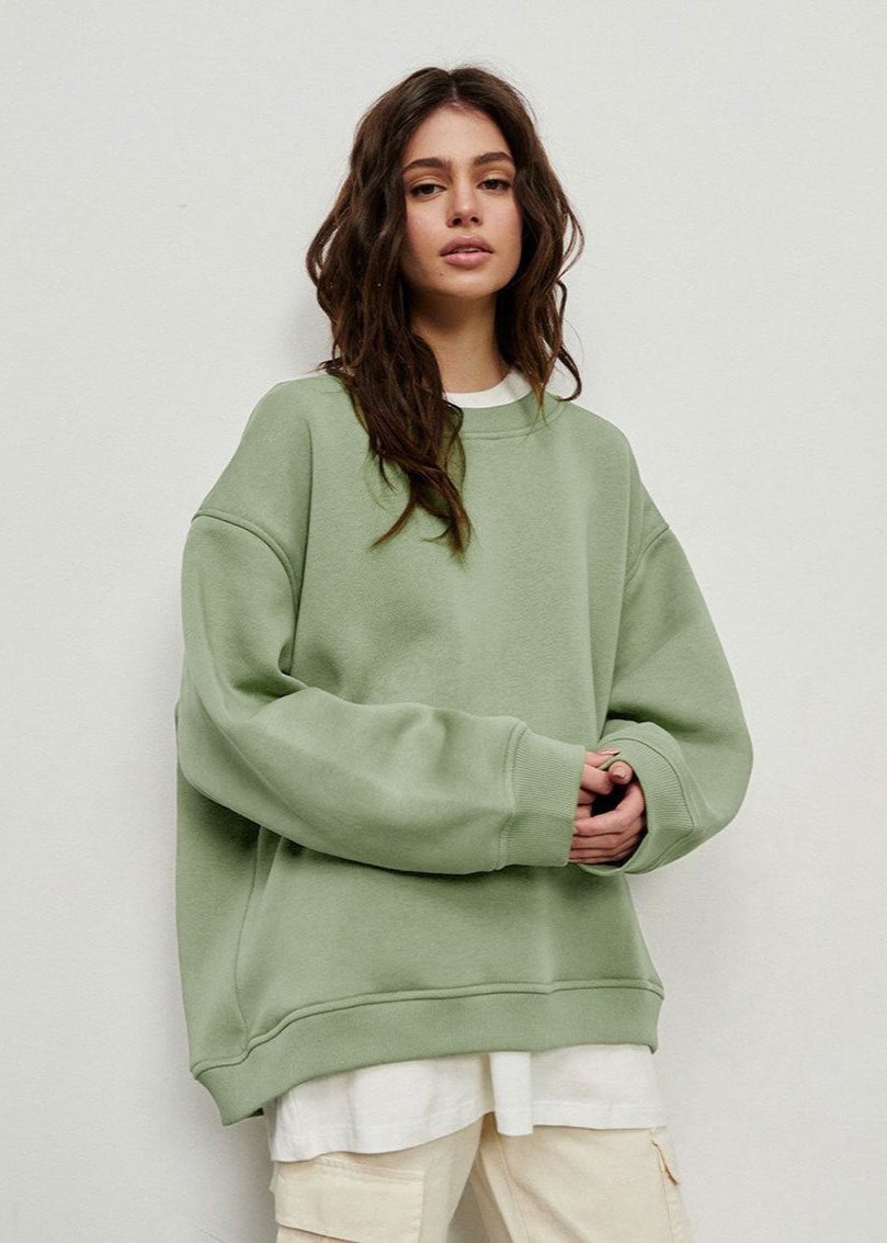 Oversized Charcoal Sweatshirt - Minimalist Comfort