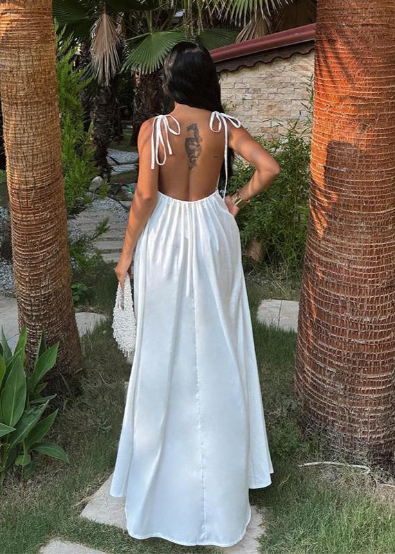 Robe Maxi à Dos Nu Halo