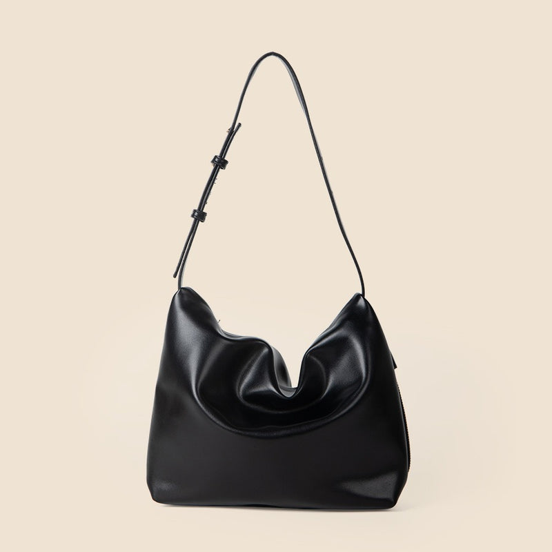 Lux-Soft Leather Shoulder Bag - VibeSoothe