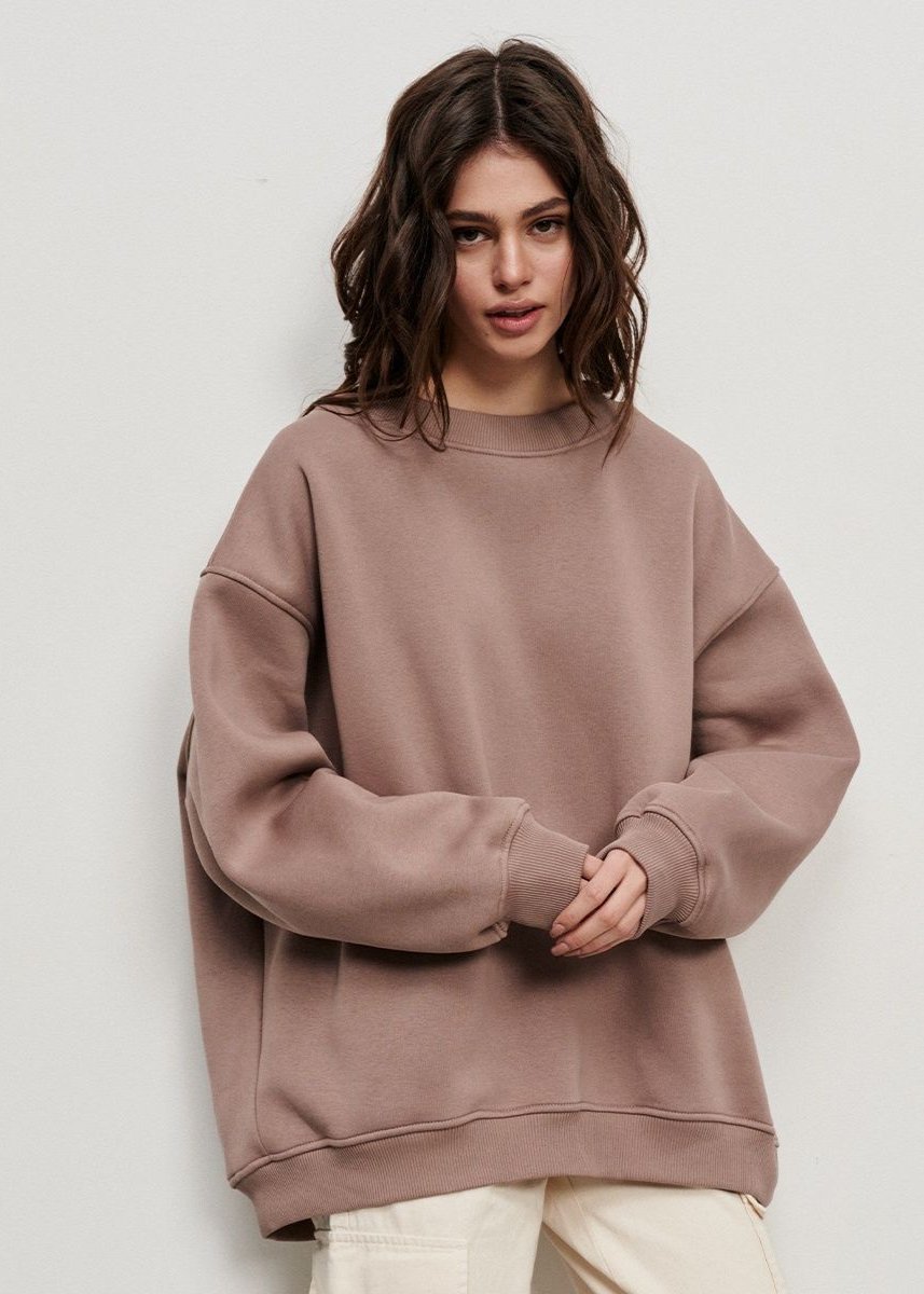 Oversized Groene Sweatshirt - Ontspannen Straatstijl