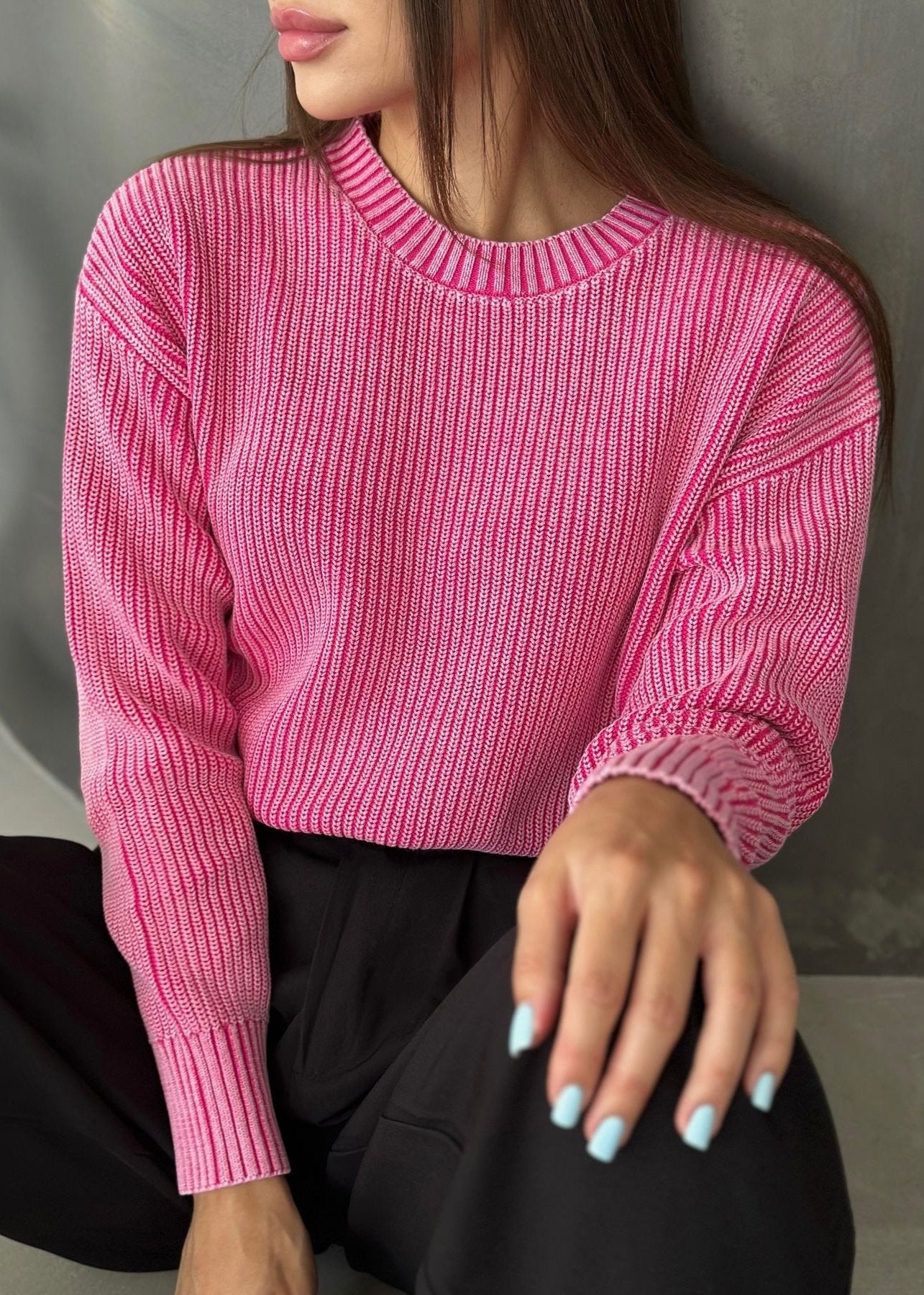 Sophia Ribbed Knit Sweater