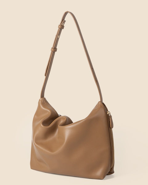 Lux-Soft Leather Shoulder Bag - VibeSoothe