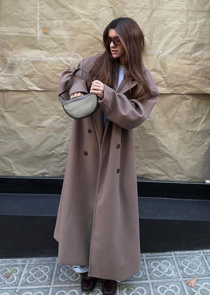 Stella Oversized Double-Breasted Wool Coat