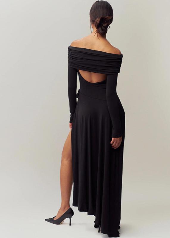 Robe Off-Shoulder Élégance Ruby