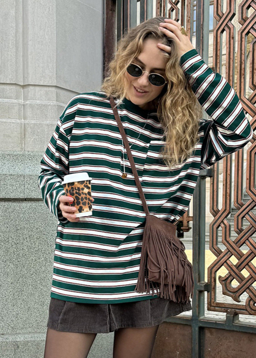 Striped Bliss Oversized Long Sleeve