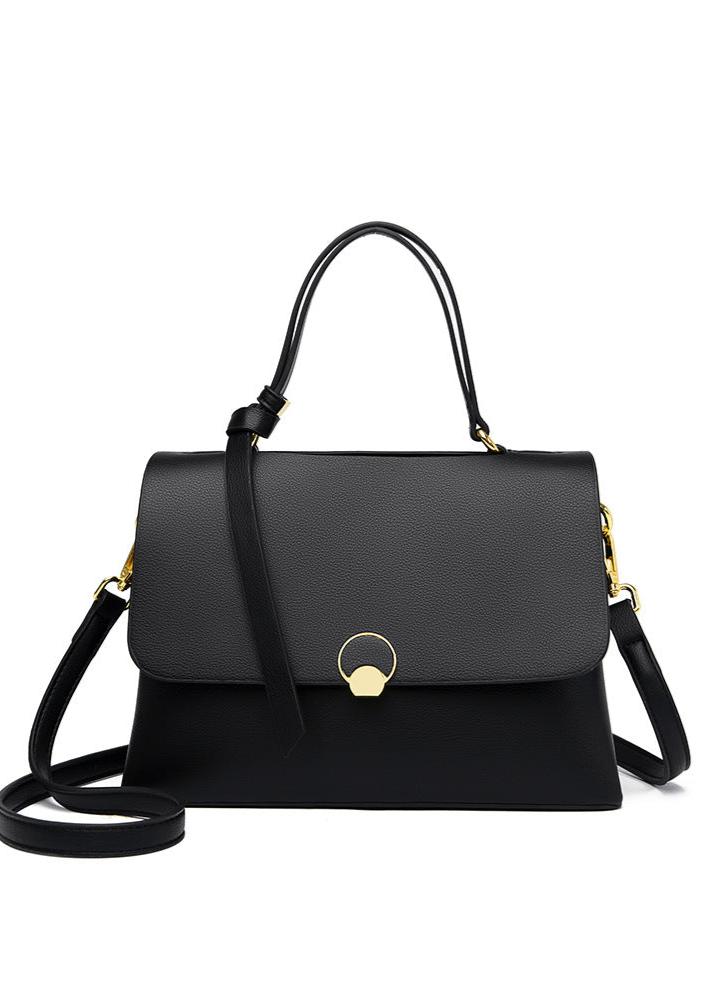 Margot - Two-Tone Top Handle Shoulder Bag