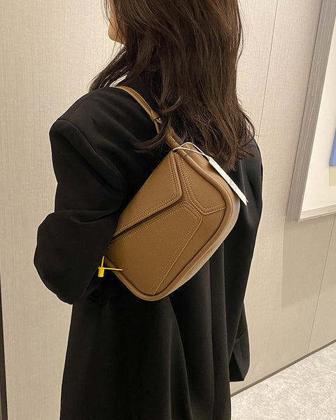 Sleek-Geometry Shoulder Bag