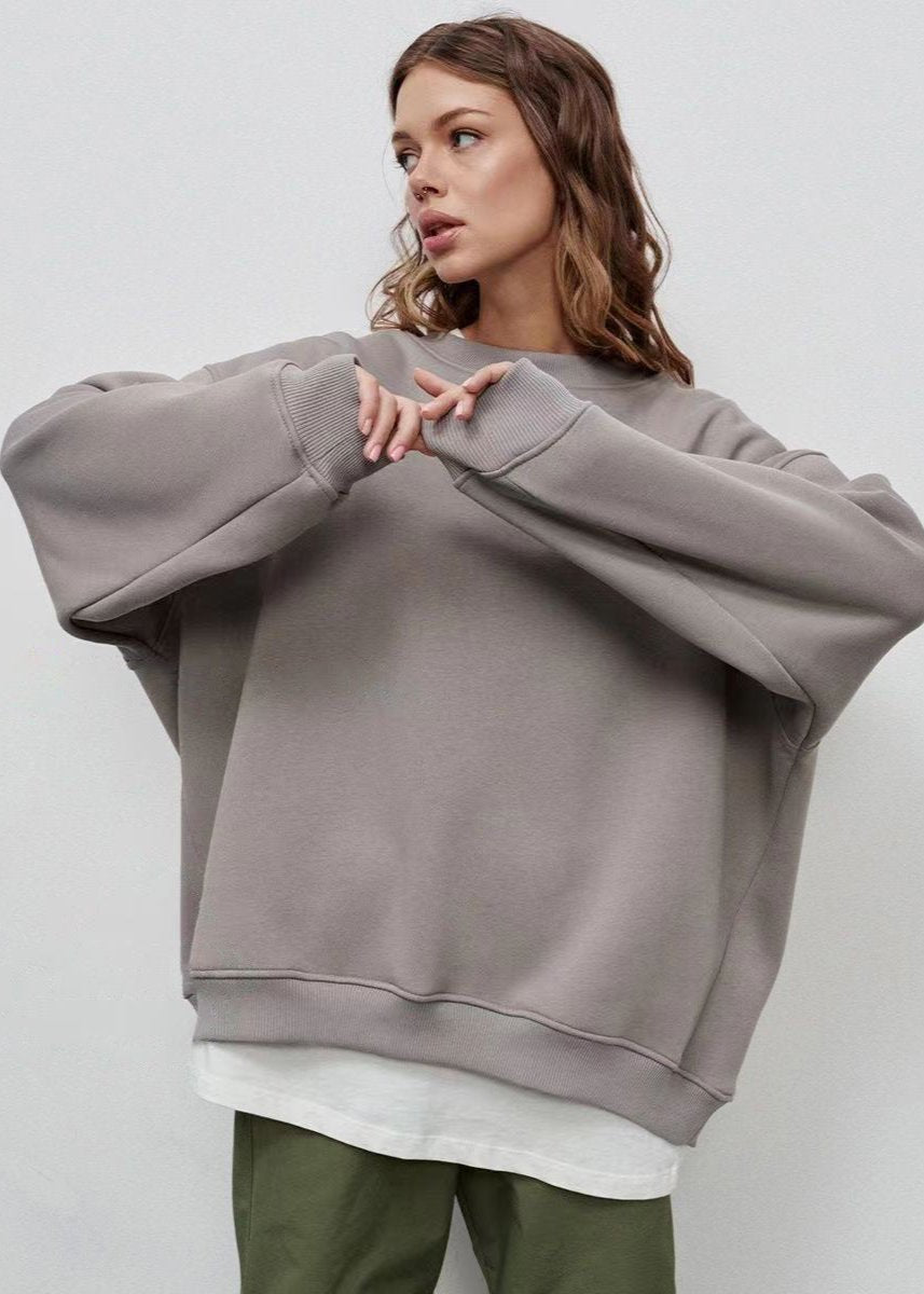 Oversized Charcoal Sweatshirt - Minimalist Comfort