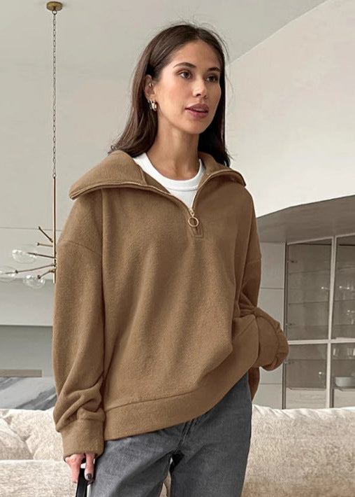 Cozy Fleece Quarter-Zip Pullover