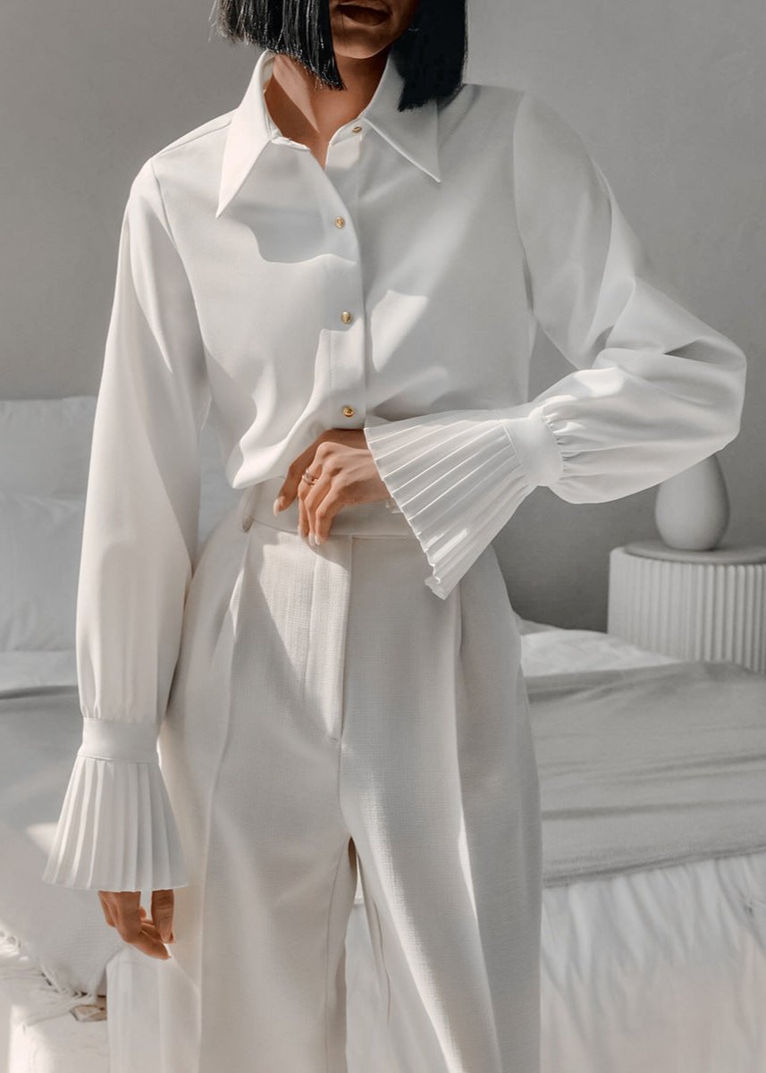 Pleated Cuff Elegance Shirt