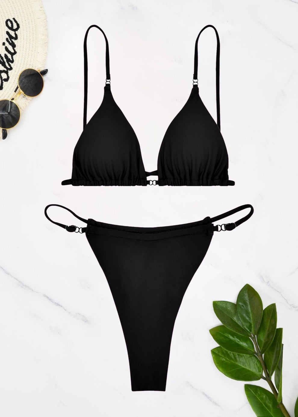 Eclipse Curve - Minimalist Cutout Bikini Set