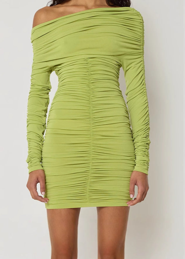 Selene - Ruched Off-Shoulder Bodycon Dress