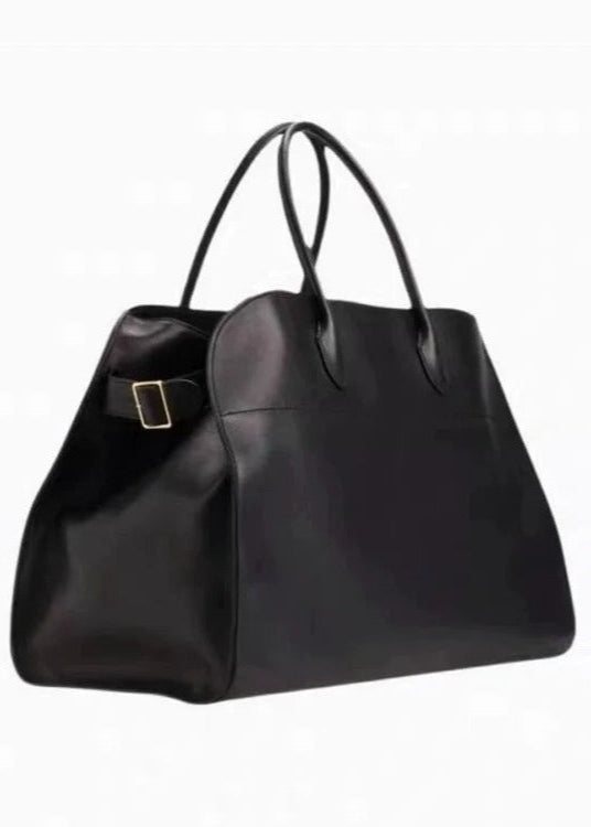 Suede Oversized Buckle Tote Bag