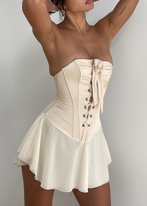 Evangeline - Strapless Corset Mini Dress