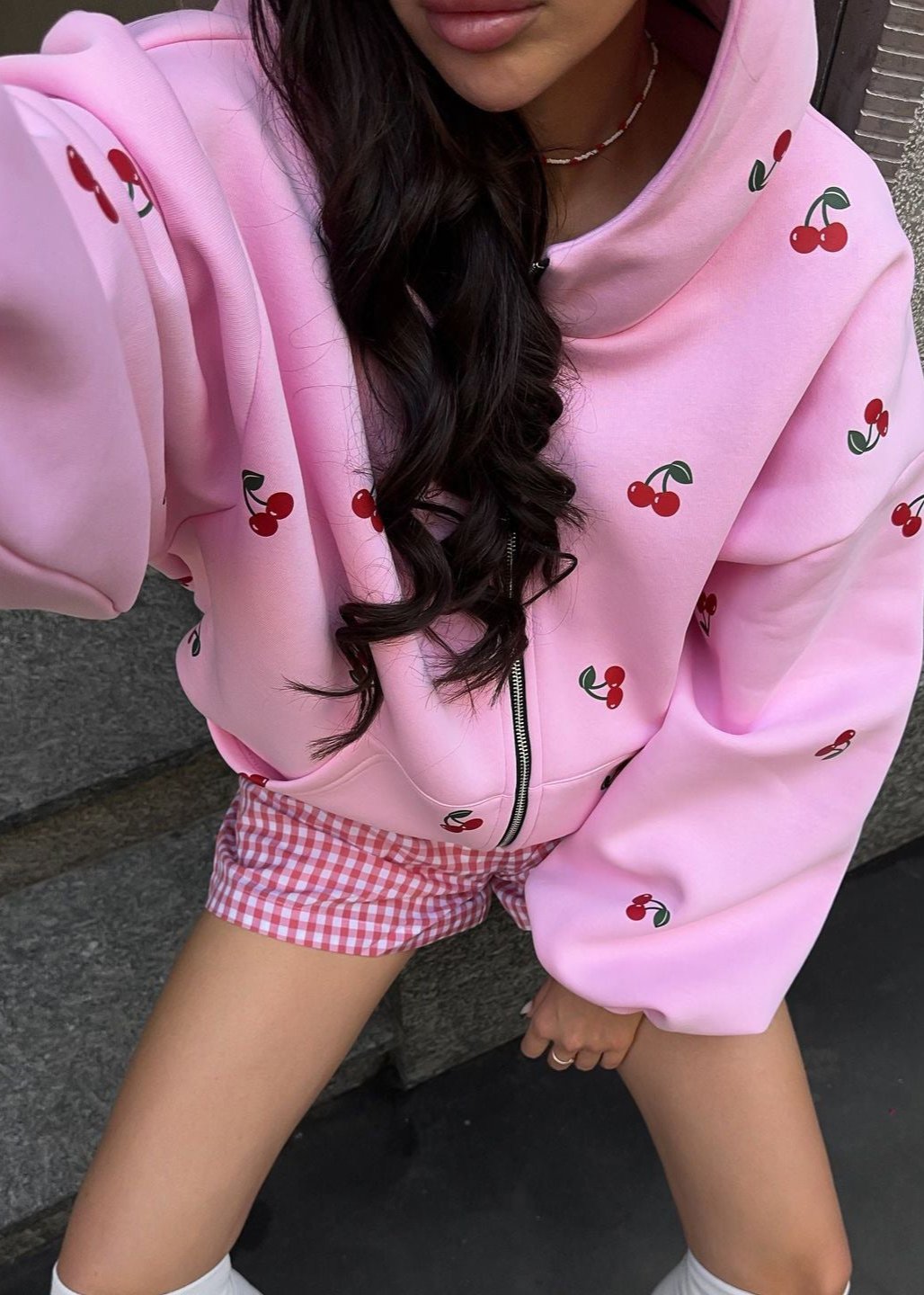 Cherry Bliss Oversized Hoodie