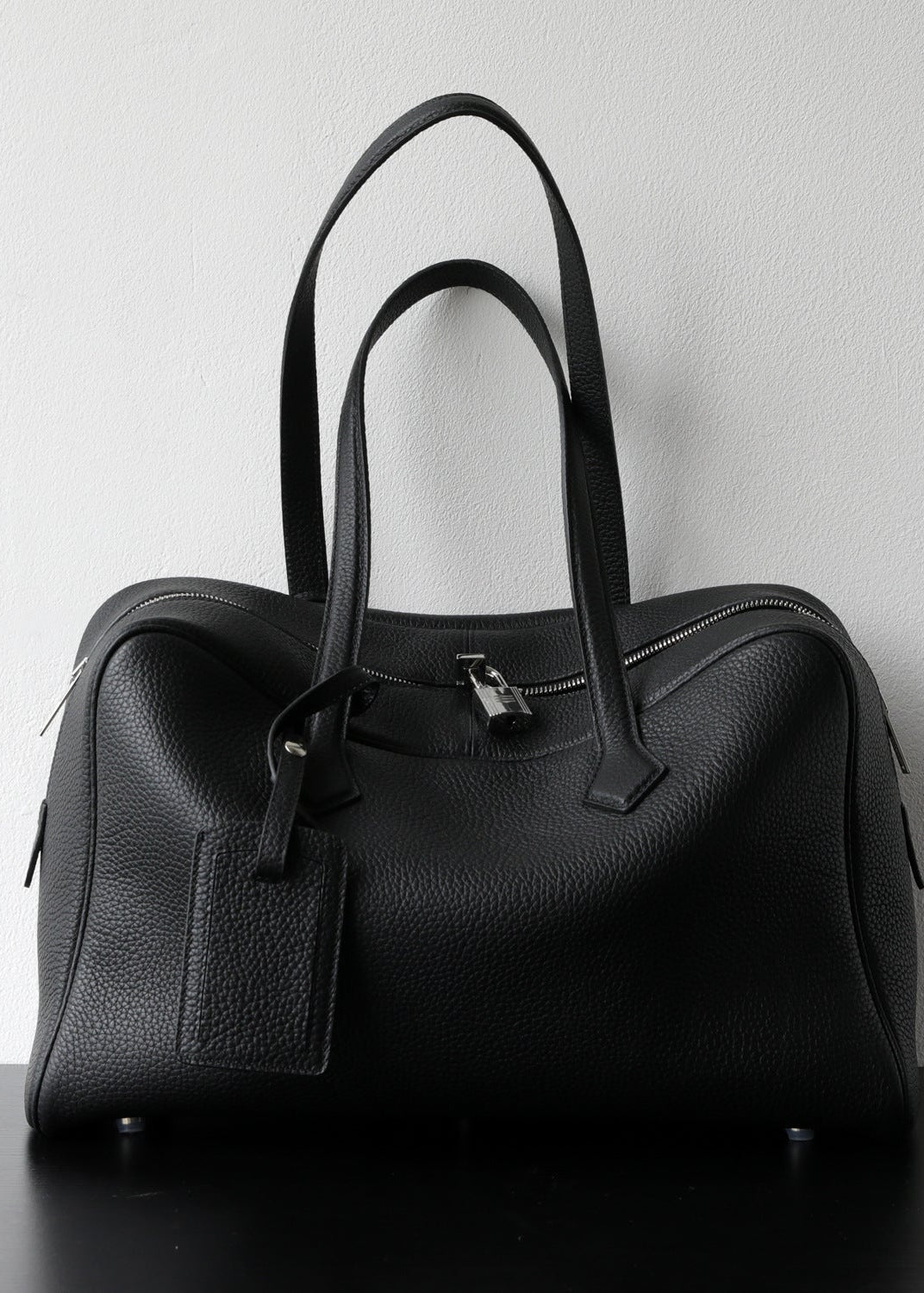 Amara - Pebbled Leather Travel Tote Bag