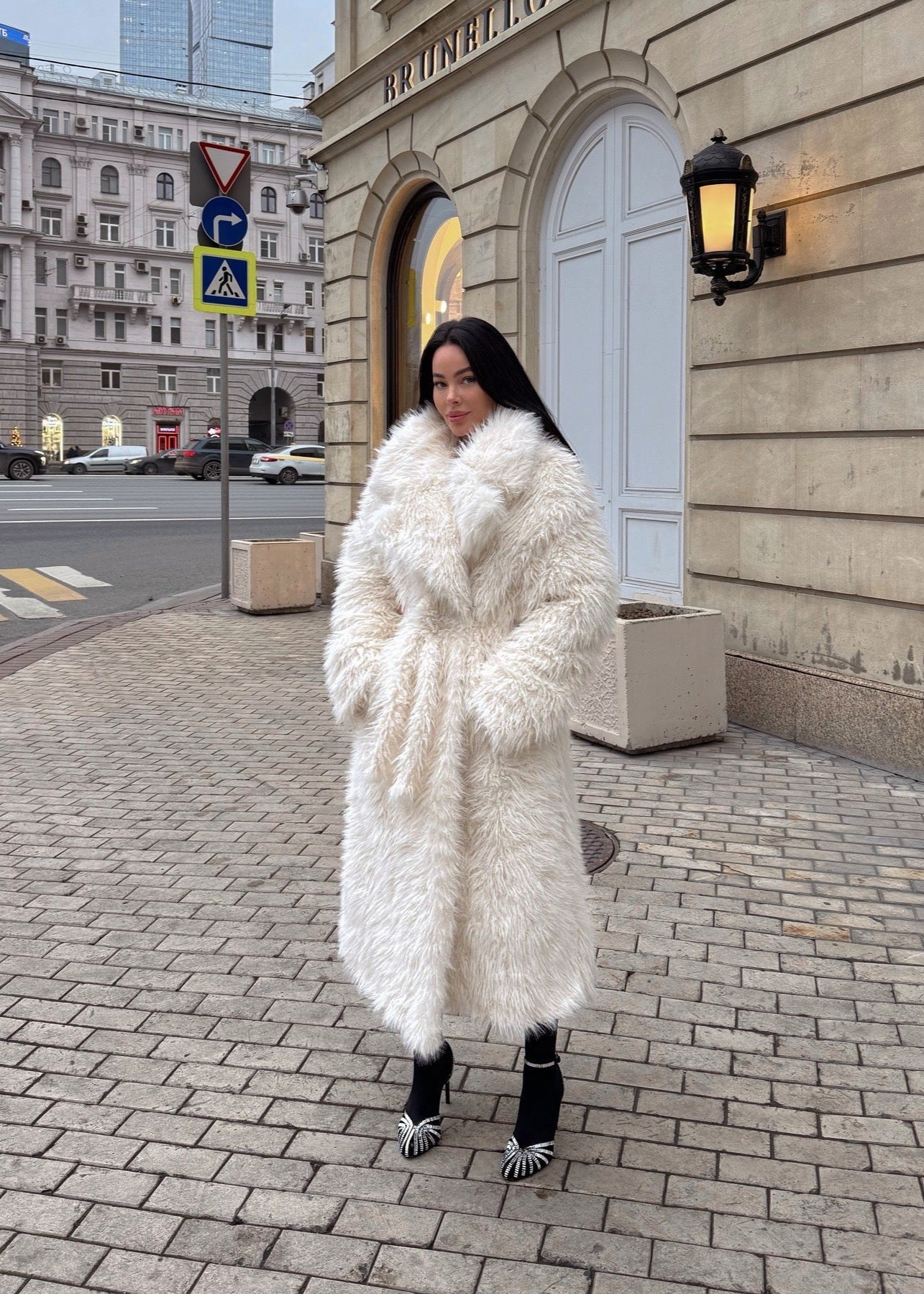 Vienna Luxe Faux Fur Long Coat