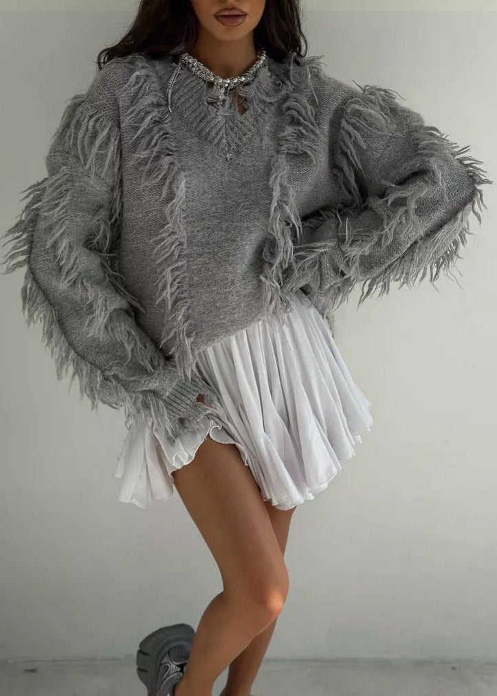 Fringe Knit Sweater