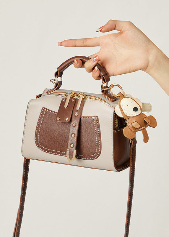 Maple Charm - Two-Tone Structured Mini Satchel