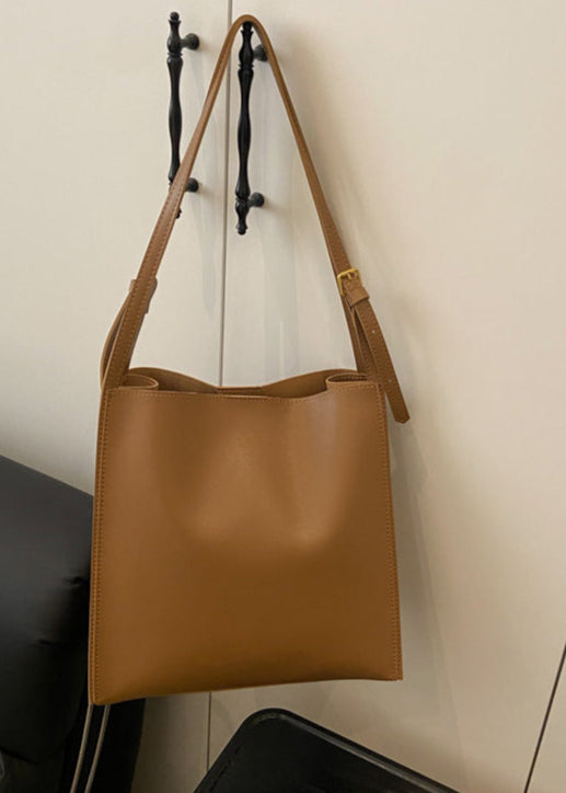 Carrera - Structured PU Leather Tote with Shoulder Strap