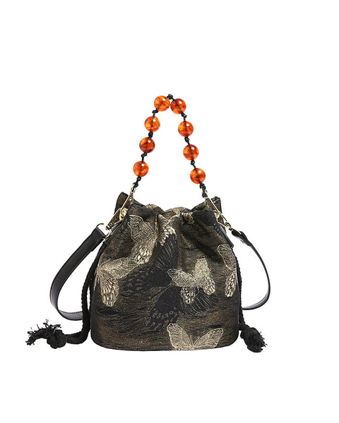 Blossom-Petal Beaded Shoulder Bag - VibeSoothe