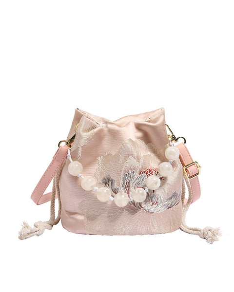 Blossom-Petal Beaded Shoulder Bag - VibeSoothe