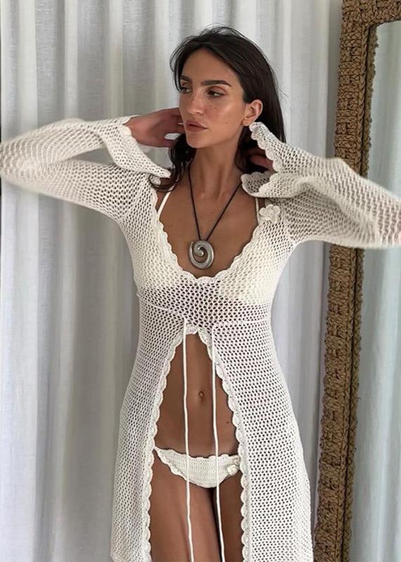 Elegant Crochet Beach Cover-Up