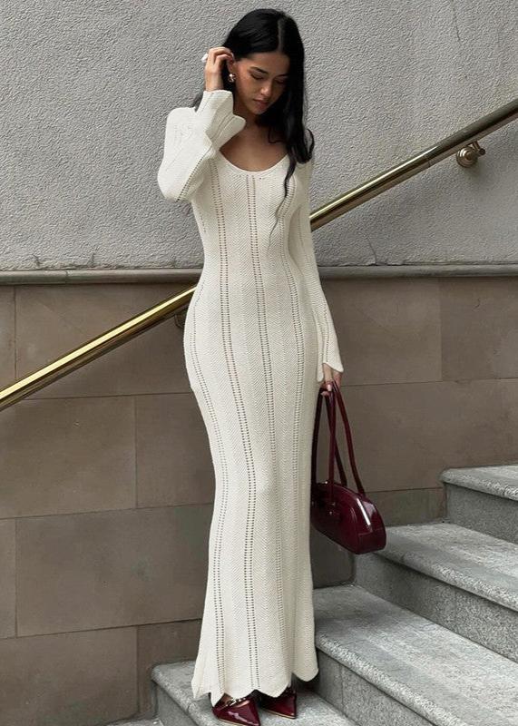 Robe Maxi Tricot Élyséenne