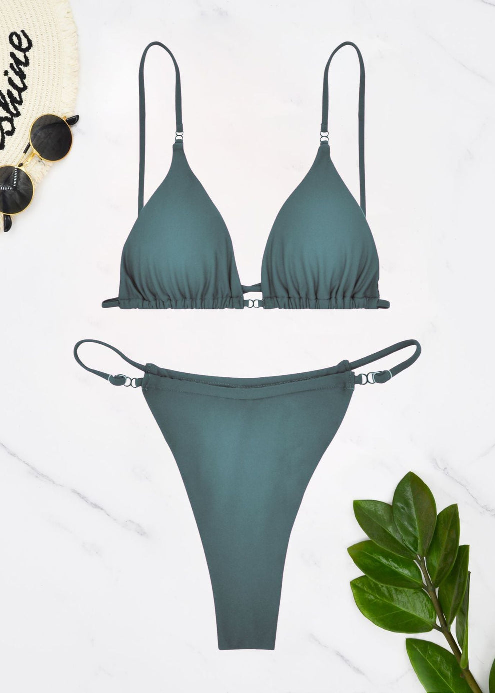 Eclipse Curve - Minimalist Cutout Bikini Set
