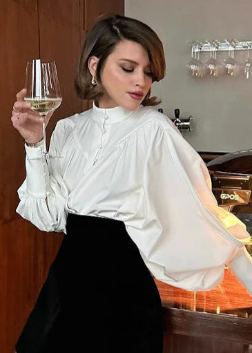 Regal Poise - Balloon Sleeve Blouse