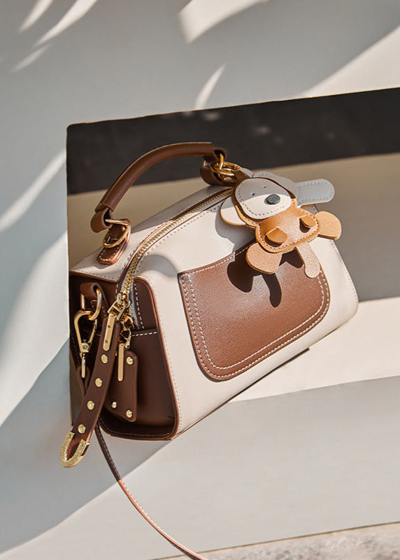 Maple Charm - Two-Tone Structured Mini Satchel