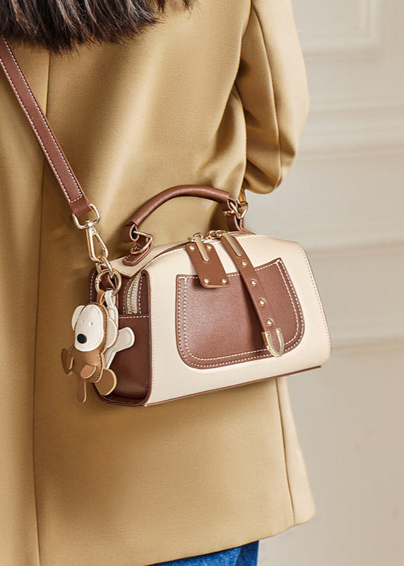 Maple Charm - Two-Tone Structured Mini Satchel