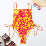 Amara Floral Pattern Swimsuit - VibeSoothe