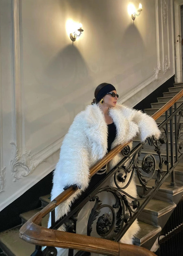 Vienna Luxe Faux Fur Long Coat