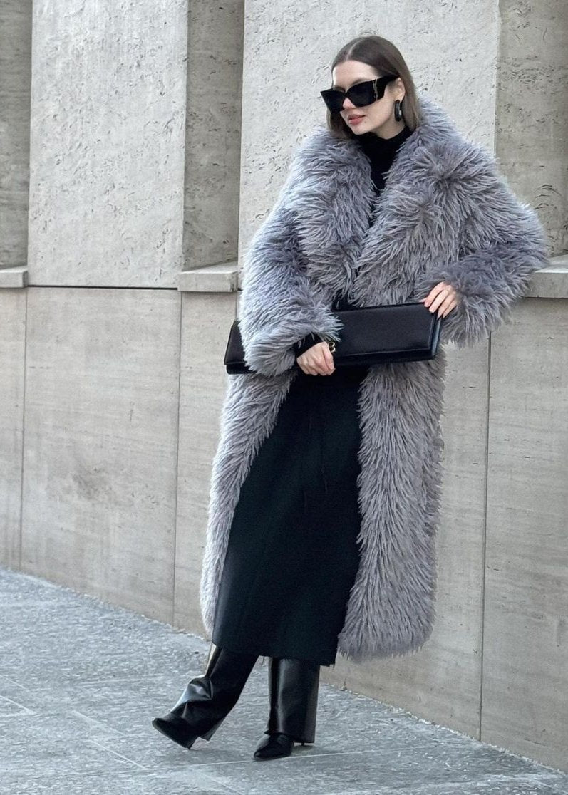 Luxe Shaggy Faux Fur Maxi Coat