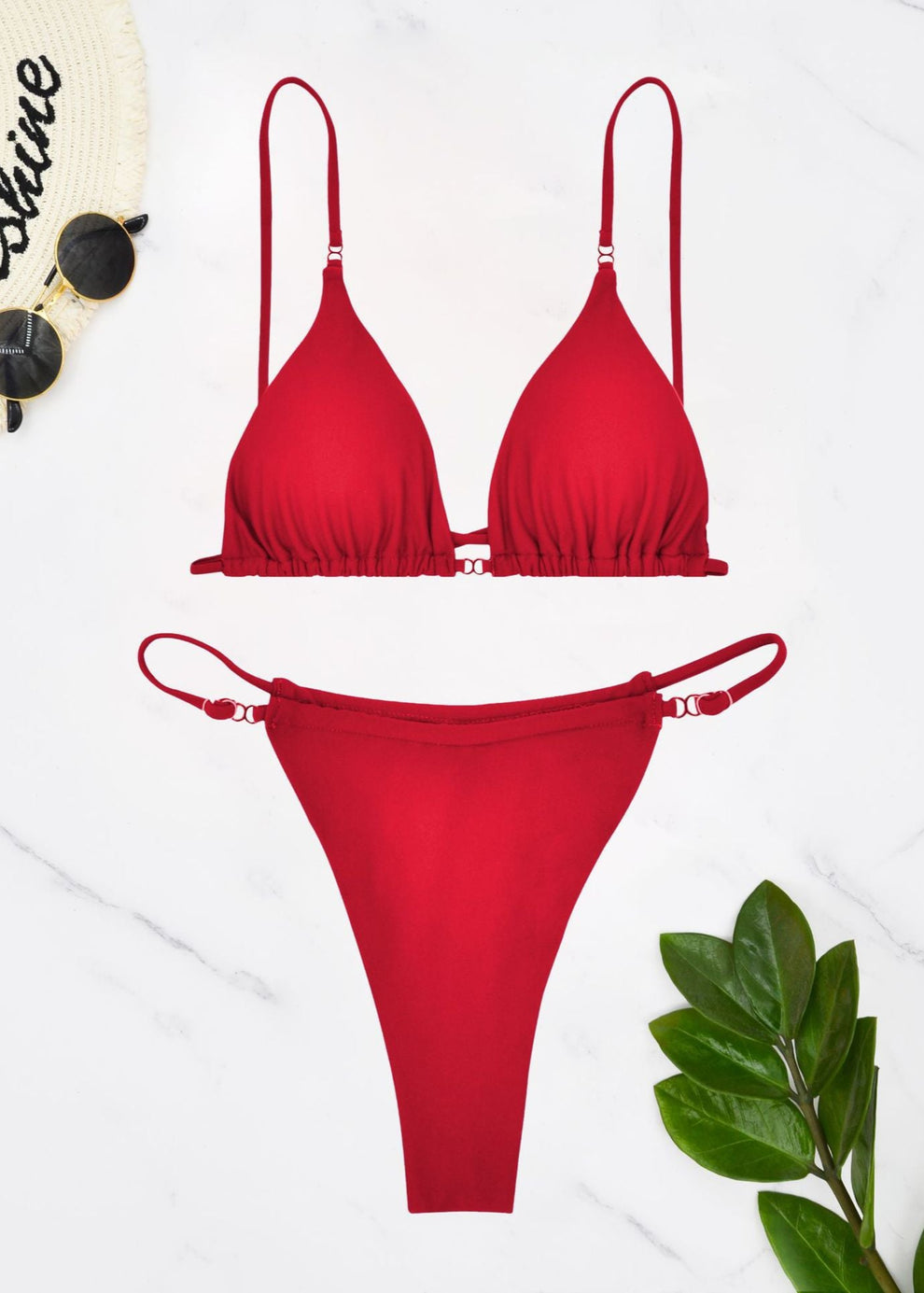 Eclipse Curve - Minimalist Cutout Bikini Set