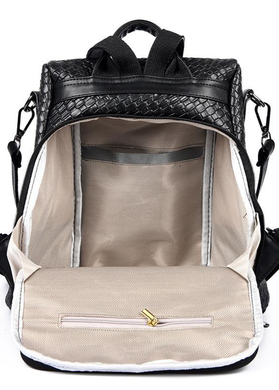 Aria - Woven Leather Backpack