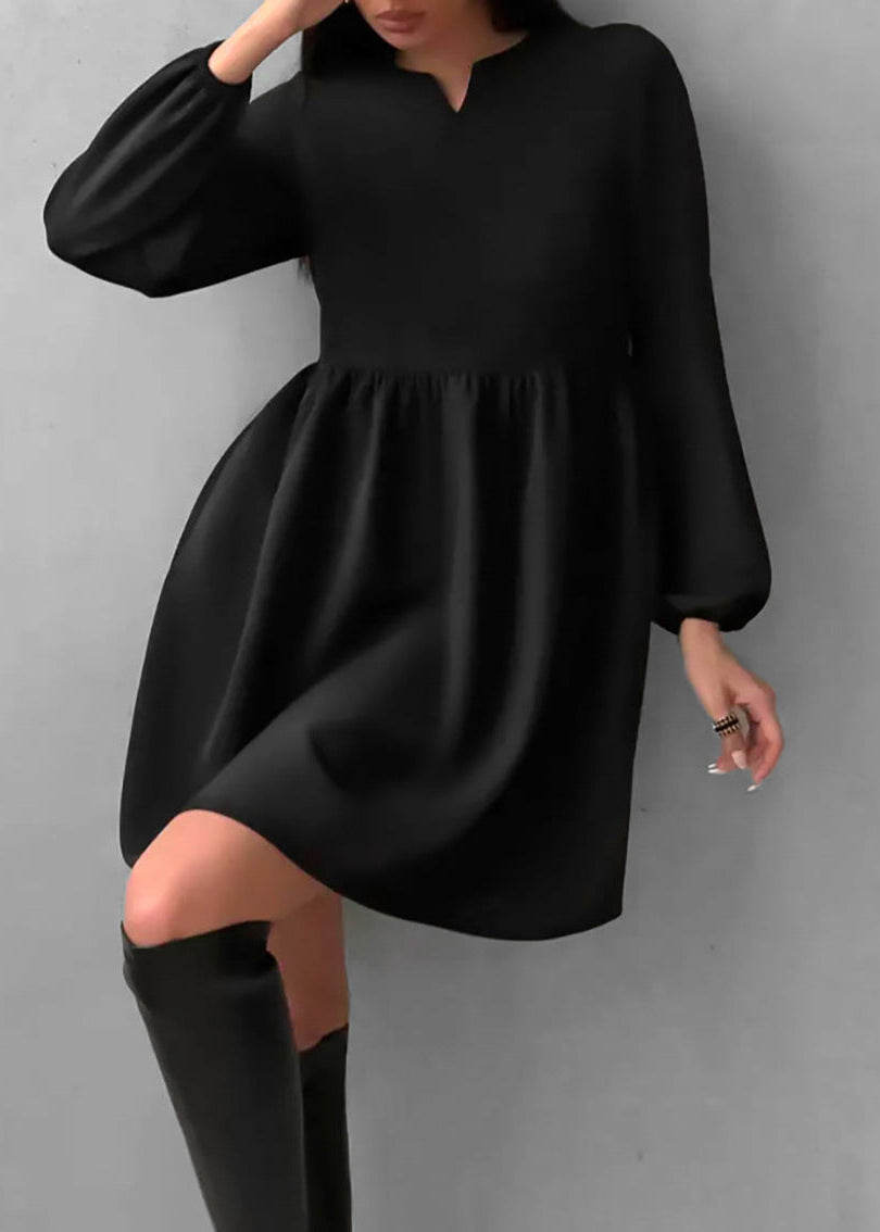 Emma - Long Sleeve Babydoll Dress